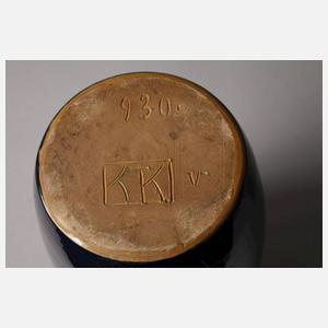 Tonwerke Kandern Vase Schlickermalerei