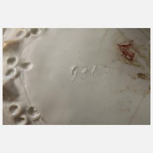 Ernst Wahliss Wien große Reliefvase Wintermotiv