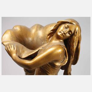 Goldscheider Wien figürliche Vase