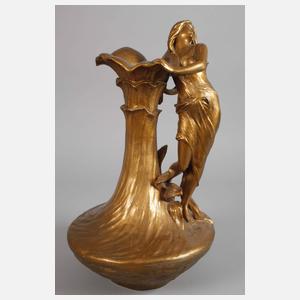 Goldscheider Wien figürliche Vase