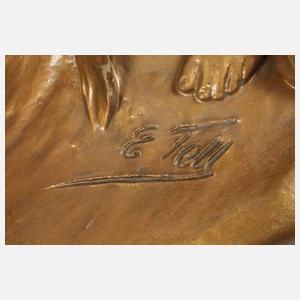 Goldscheider Wien figürliche Vase