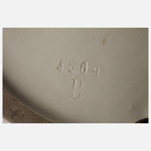 Böhmen Blattschale mit Nymphe