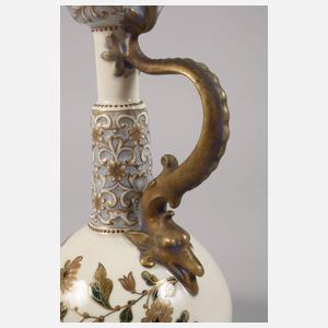 Zsolnay Pecs Ungarn Vase mit Drache