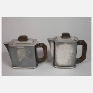 Kaffeekernstück und Tablett Ercuis