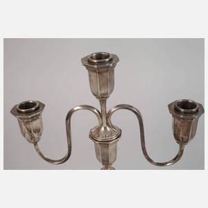 Silberleuchter Art déco