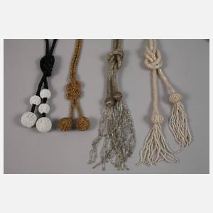 Konvolut Art déco-Ketten Perlstickerei