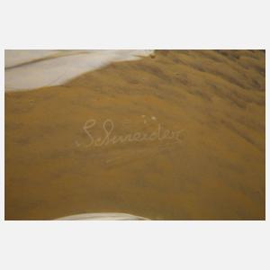 Verreries Schneider großer Obstteller