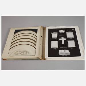 Konvolut Fraureuther Druckplatten und Katalog