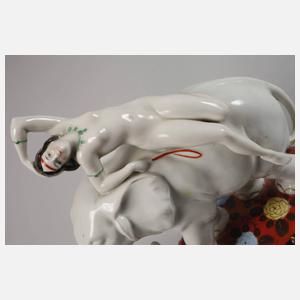 Hertwig & Co. Katzhütte Elefant mit Damenakt