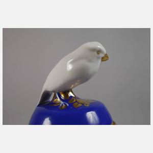 Hutschenreuther Deckeldose mit Vogelknauf