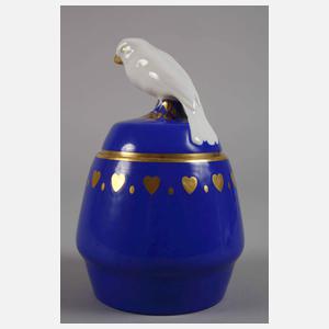 Hutschenreuther Deckeldose mit Vogelknauf