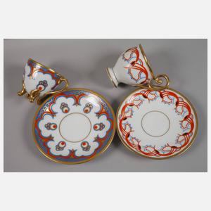 Konvolut Mokkatassen Art déco