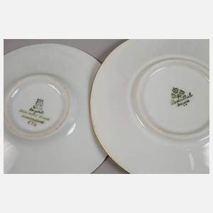 Konvolut Mokkatassen Art déco