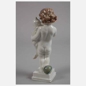 Rosenthal "Kind mit Angorakatze"