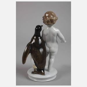 Rosenthal "Kind mit Königspinguin"