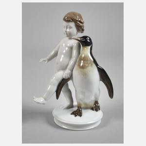 Rosenthal "Kind mit Königspinguin"