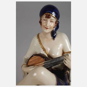 Royal Dux Böhmen Banjospielerin