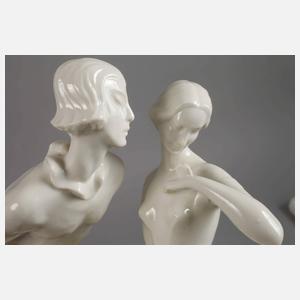 Schwarzburger Werkstätten "Harlekin und Balletteuse"