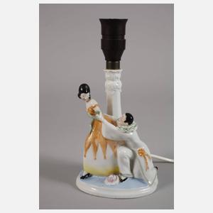 Sitzendorf zwei figürliche Lampen Art déco