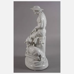 Volkstedt Mädchen mit Schaf