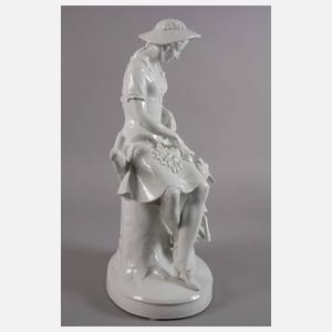 Volkstedt Mädchen mit Schaf