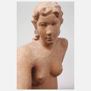 Karlsruhe sitzender weiblicher Akt