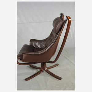 "Falcon-Chair" mit Ottomane