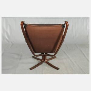 "Falcon-Chair" mit Ottomane