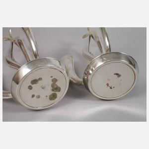 Paar Silberleuchter Russland