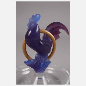 Daum Nancy Chinesische Sternzeichenschale Hahn