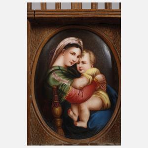 Tischaltar mit Bildplatte "Madonna della Sedia"