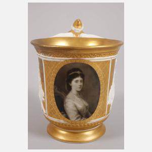 KPM Berlin Prunktasse Portrait Kaiserin Augusta