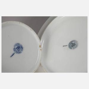 KPM Berlin Ansichtentasse Herrenhaus mit Park