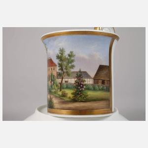 KPM Berlin Ansichtentasse Herrenhaus mit Park