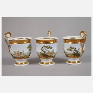 Kaffee-/Teeservice Landschaftsmalerei