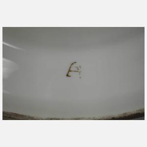 Böhmen Prunkvase mit Postament im Alt-Wiener Stil