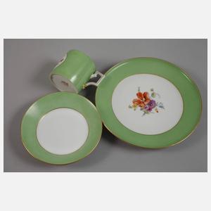 KPM Berlin Paar Gedecke Blumenbukett