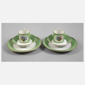 KPM Berlin Paar Gedecke Blumenbukett