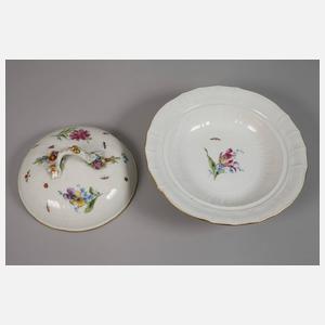 KPM Berlin Speise-Restservice Blumen und Insekten