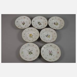 KPM Berlin Speise-Restservice Blumen und Insekten