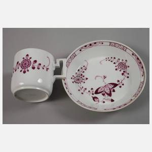 Meissen Tasse und Untertasse Marcolinizeit