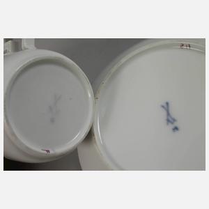 Meissen Tasse und Untertasse Marcolinizeit