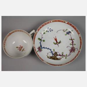 Meissen Tasse mit Untertasse Marcolinizeit