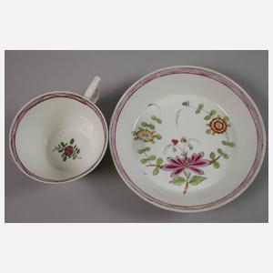 Meissen Tasse mit Untertasse Marcolinizeit
