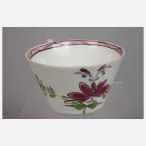 Meissen Tasse mit Untertasse Marcolinizeit