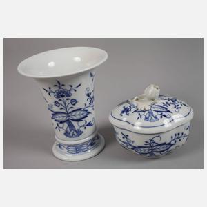 Meissen Kaffee-Restservice "Zwiebelmuster"