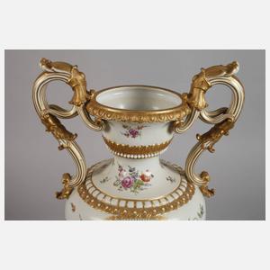 Meissen große Prunkvase Portrait August der Starke