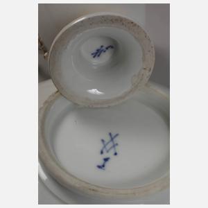 Meissen Biedermeiertasse Blumenmalerei