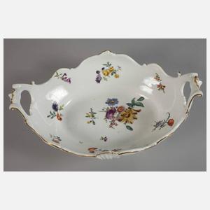 Meissen Henkelschale Blumenmalerei