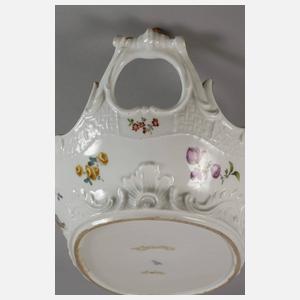 Meissen Henkelschale Blumenmalerei